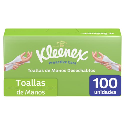 Toallas de Manos Desechables Kleenex -100 Uds