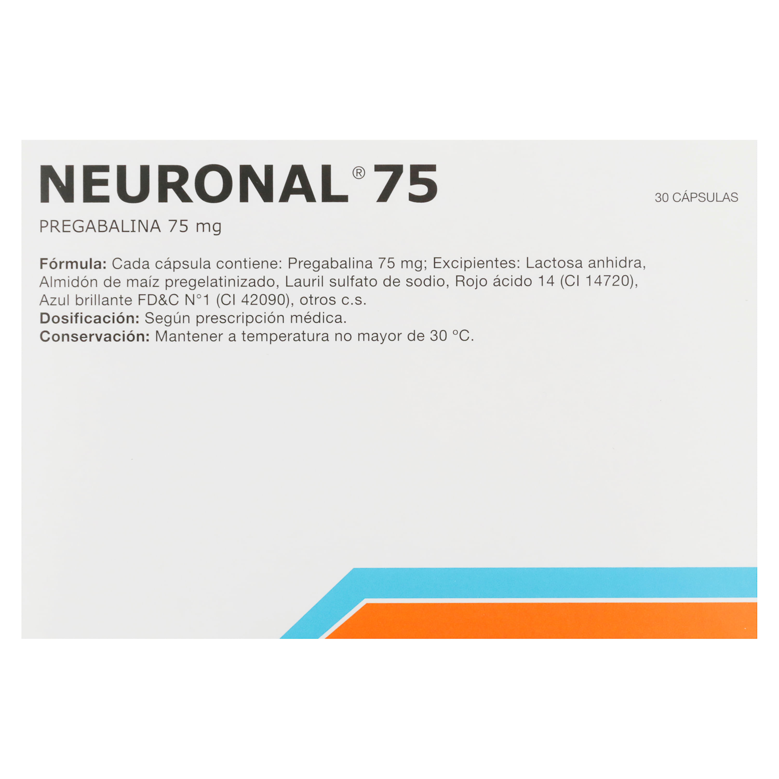 Comprar Neuronal 75Mg X 30 Capsulas | Walmart Costa Rica