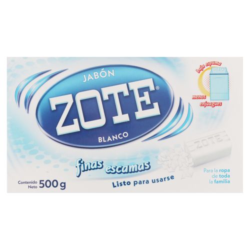 Jabon Zote Bco Finas Escamas 500 Gr