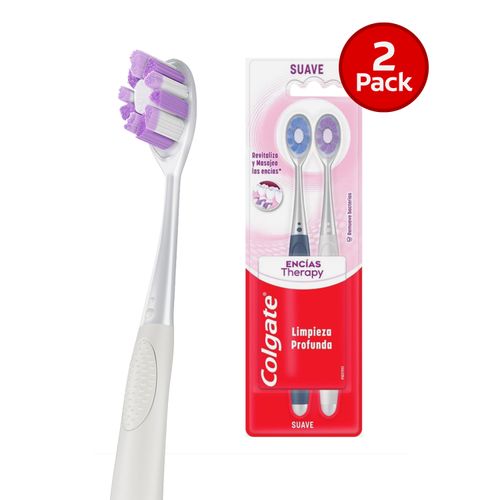 Cepillo de Dientes Colgate Encías Therapy, 2 Pack