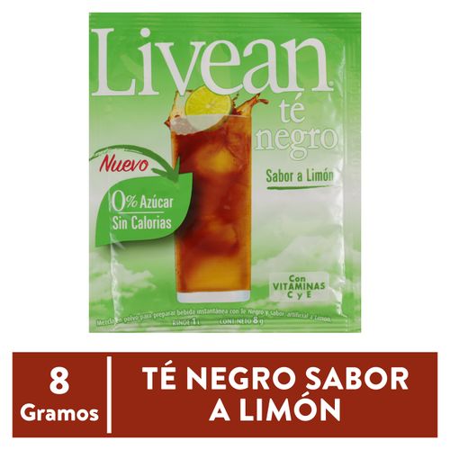 Té Negro Livean Con Limón En Polvo - 8 g