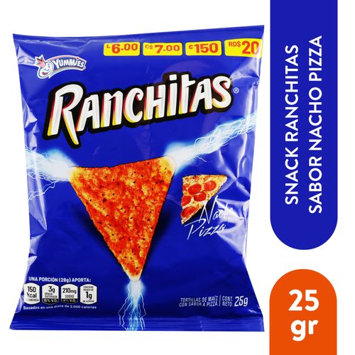 Snack Yummies ranchita pizza - 25 g