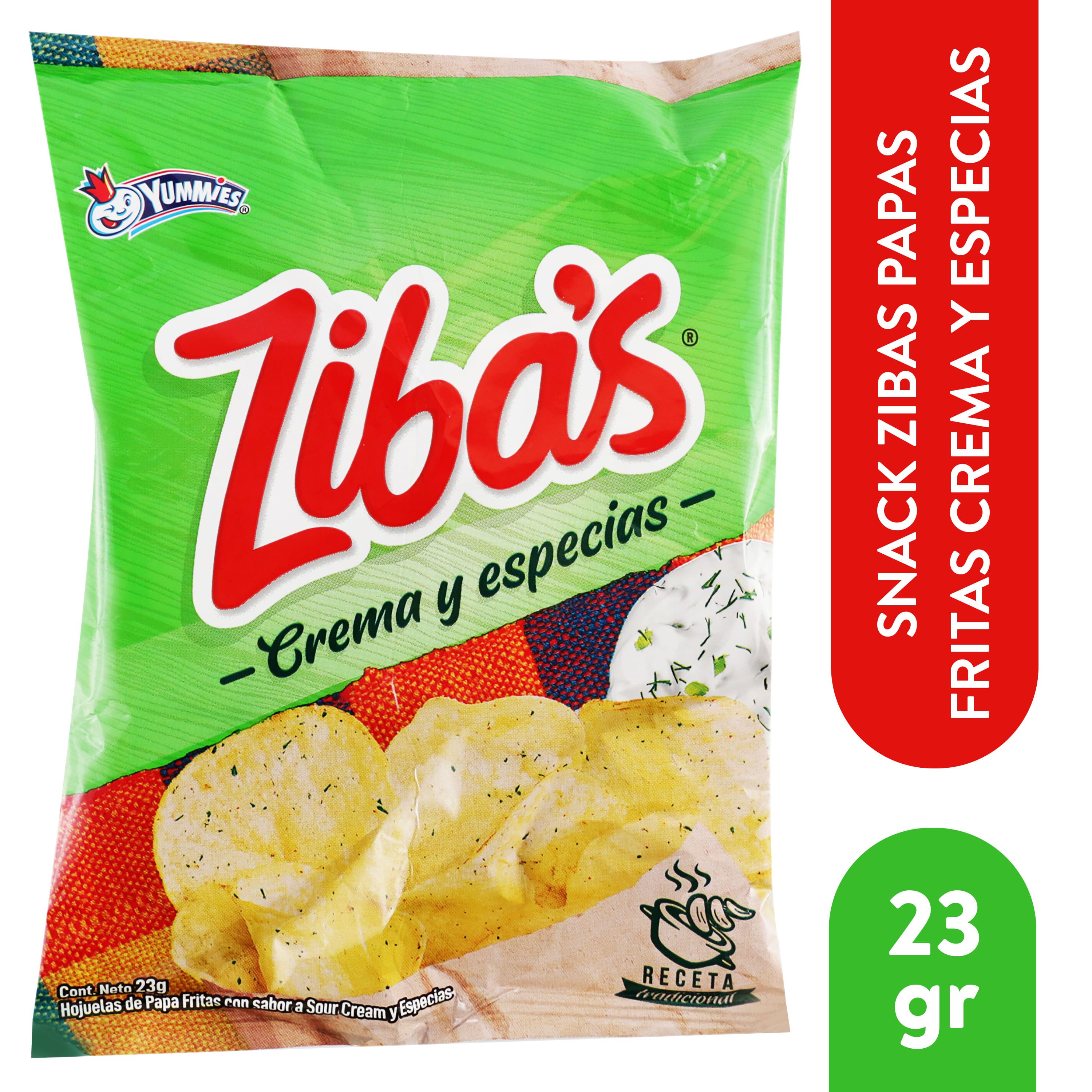 Comprar Snack Papa Zibas Crema 23gr | Walmart Costa Rica