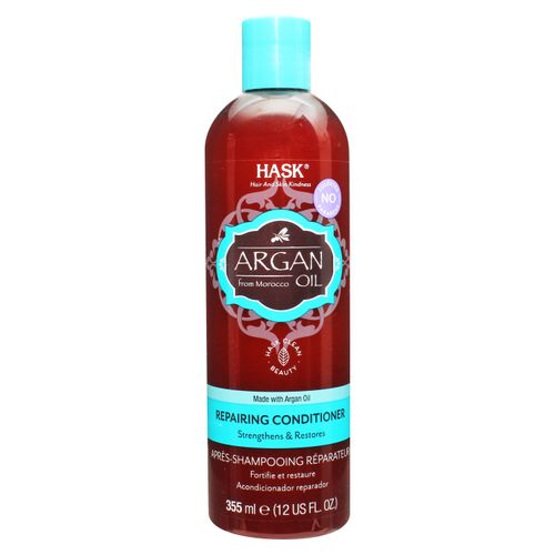Acondicionador reparador Hask con aceite de argán - 355 ml
