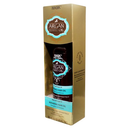 Aceite capilar Hask reparador con aceite de argán -  59 ml