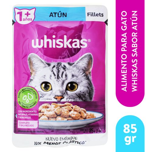 Alimento húmedo Whiskas para gato adulto  sabor atún - 85 g