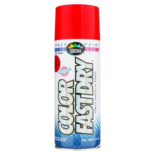 Pintura En Spray Corona Fast Dry Color Scarlet Rojo -400ml