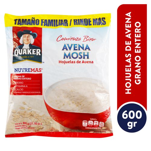 Avena Quaker Mosh Nutremas -600 gr