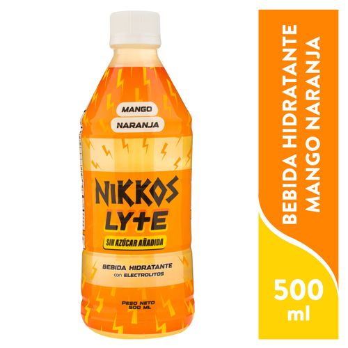 Bebida Hidratante Nikkos Sabor Mango Naranja - 500ml