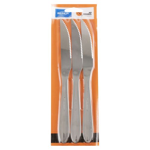 Cuchillo Brinox, Linea Lyon 3 Piezas Acero