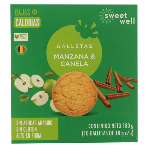 Galleta Sweetwell manzana y canela - 180 g