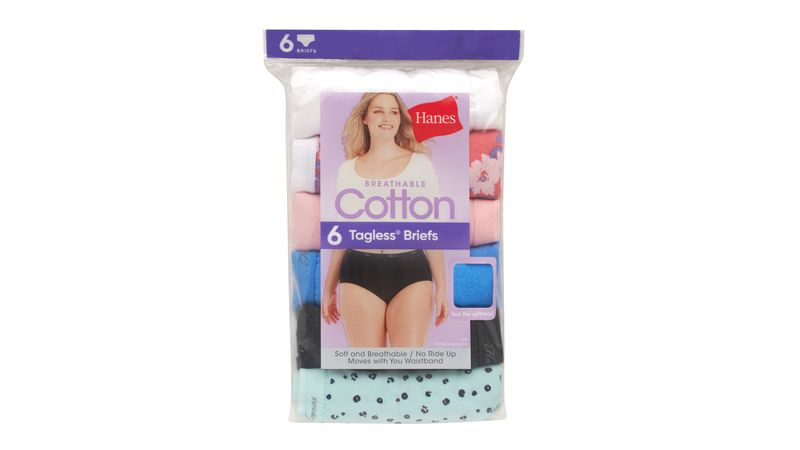 Comprar Panti Hanes para Dama Cintura Alta 6 pack Surtido Talla 7 Walmart Costa Rica