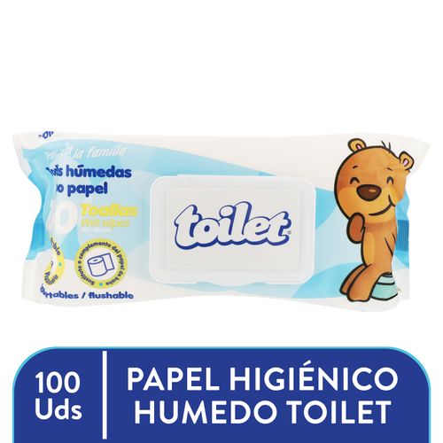 Papel Higienico Humedo Toilet 100u 650gr