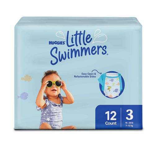 Pañales Huggies Little Swimmers Etapa 1/P, 7-12kg- 12 unidades