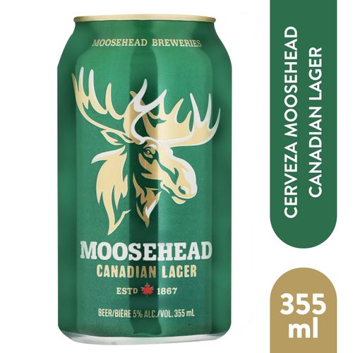 Cerveza moosehead lager lata - 355 ml