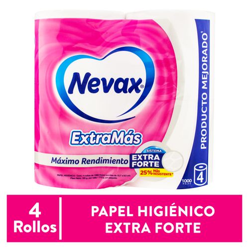 Papel Higiénico Nevax Extramás- 4 Rollos