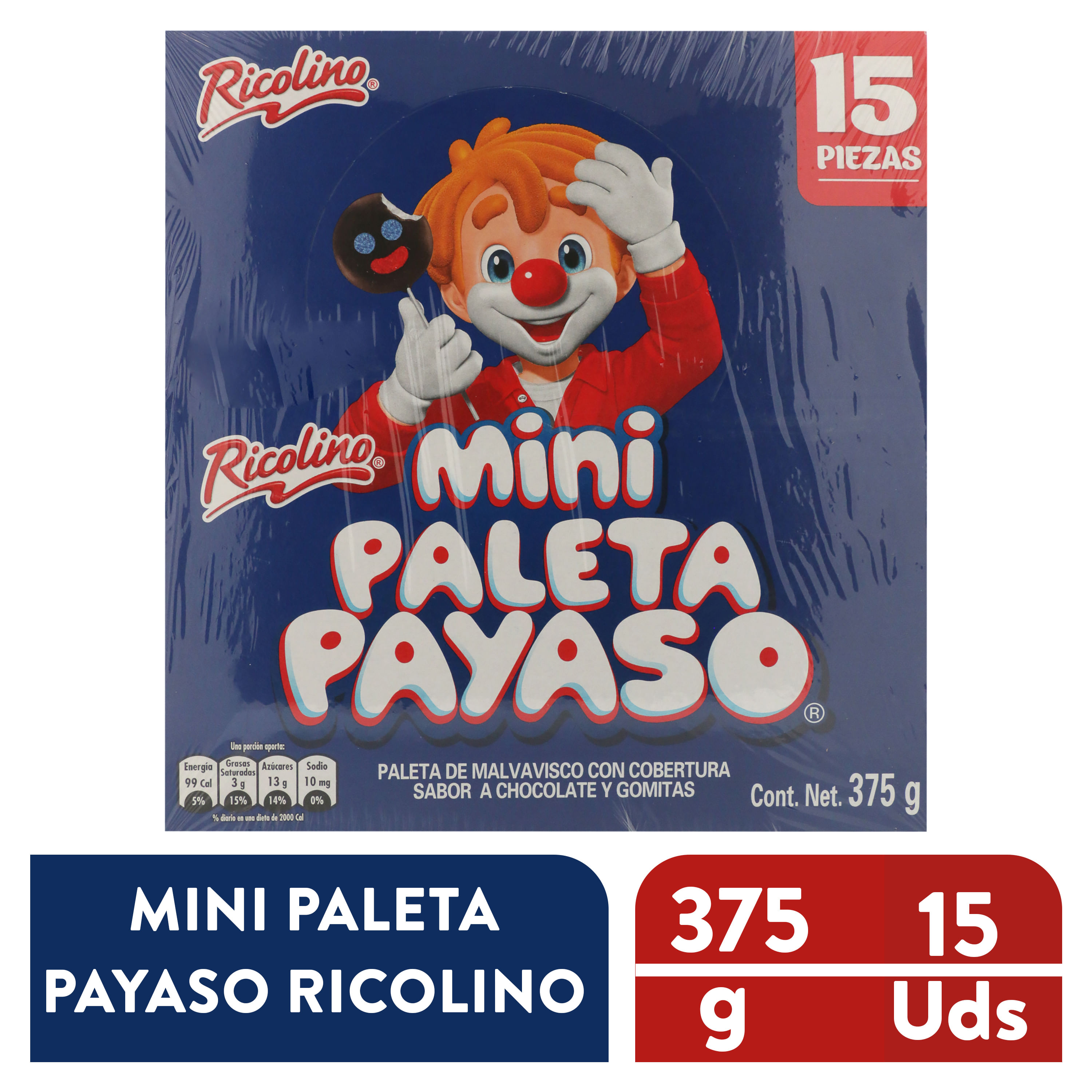 Comprar Paletas de payaso Ricolino caja - 375 g | Walmart Costa Rica