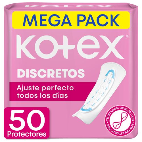 Protectores Diarios Kotex Discretos Mega Pack -50 Uds