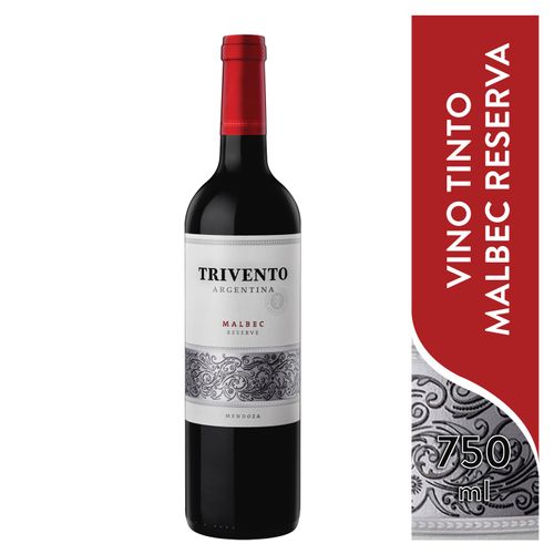 Vino Trivento reserva tinto malbec - 750 ml