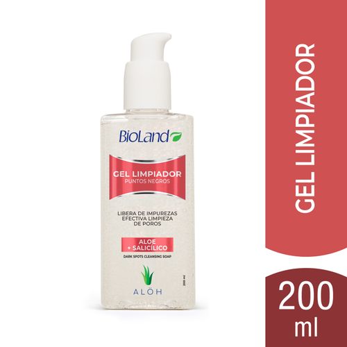 Gel Bioland Limpiador Facial Para Puntos Negros - 200 ml