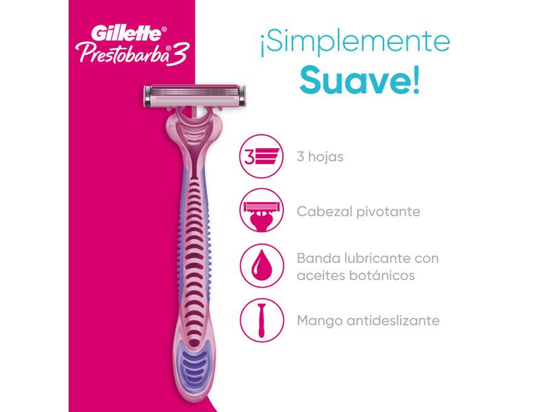 Rasuradora-para-Mujer-Gillette-Prestobarba3-con-3-Hojas-2-Uds-3-33861