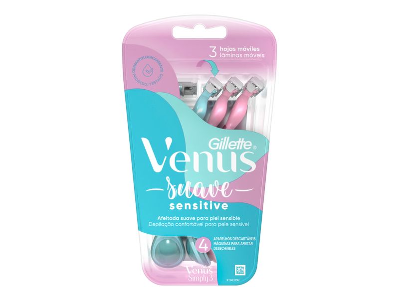 Rasuradora-para-Mujer-Gillette-Venus-Suave-Sensitive-Piel-Sensible-4-Uds-2-54307