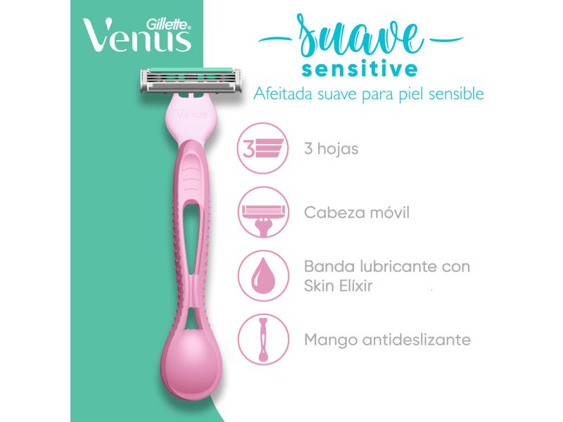 Rasuradora-para-Mujer-Gillette-Venus-Suave-Sensitive-Piel-Sensible-4-Uds-4-54307