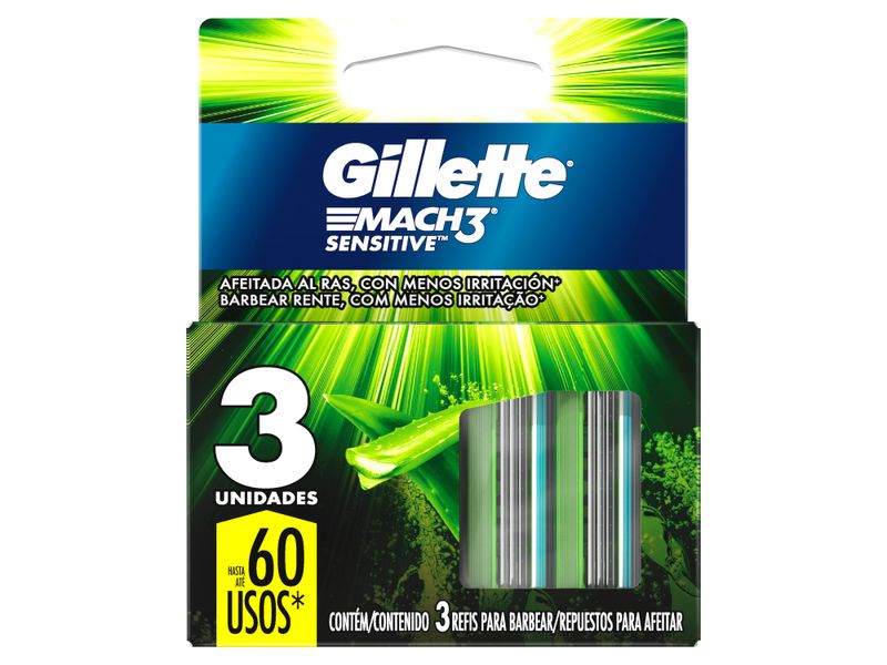 Repuesto-para-M-quina-de-Afeitar-Gillette-Mach3-Sensitive-Piel-Sensible-3-Uds-2-33337