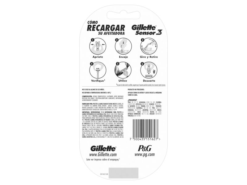 Rasuradora-Gillette-Sensor3-1-Mango-4-Repuestos-con-3-hojas-3-54305