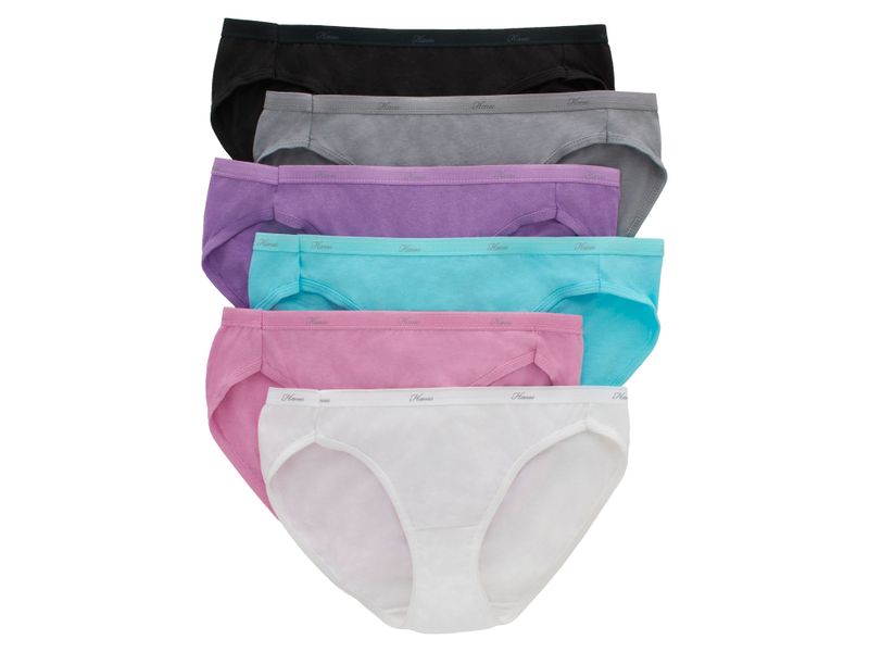 Bikini-Hanes-Algod-n-para-Mujer-6-pack-surtido-Talla-7-2-107466