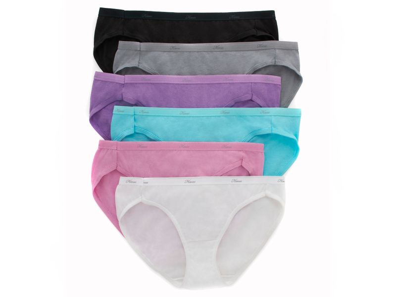Bikini-Hanes-Algod-n-para-Mujer-6-pack-surtido-Talla-8-2-107467