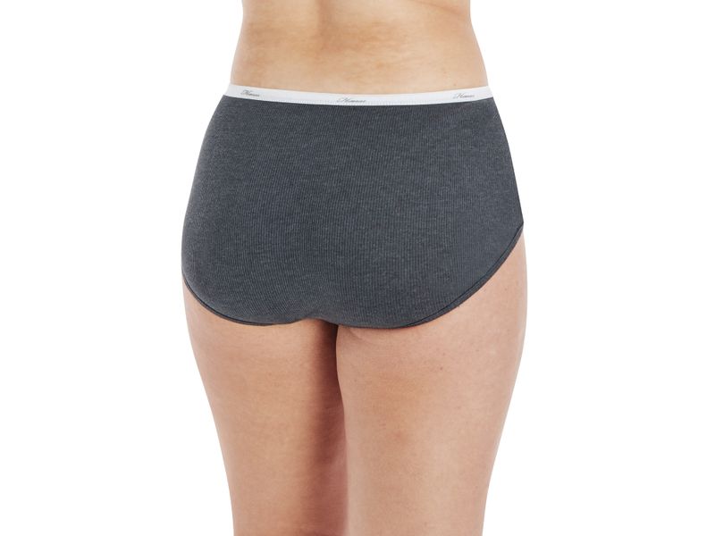 Panti-Hanes-Algod-n-Acanalado-para-Mujer-6-pack-surtido-Talla-10-4-107481