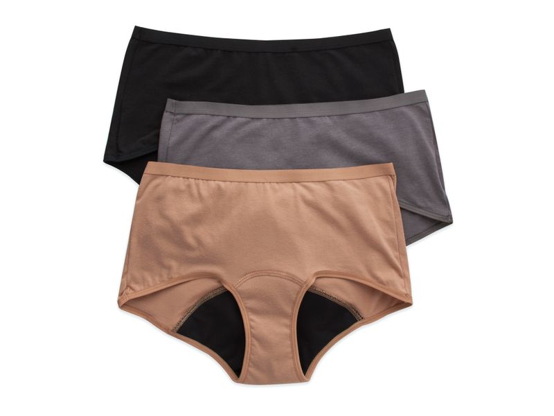Boyshort-Hanes-de-Periodo-para-mujer-flujo-Moderado-3-pack-surtido-Talla-6-2-110246