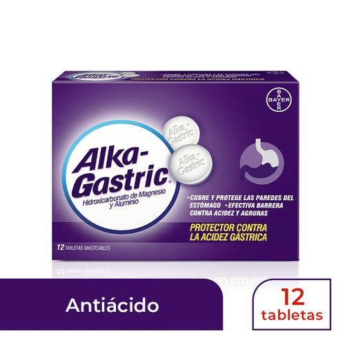 Antiácido Bayer Alka Gastric -12 tabletas