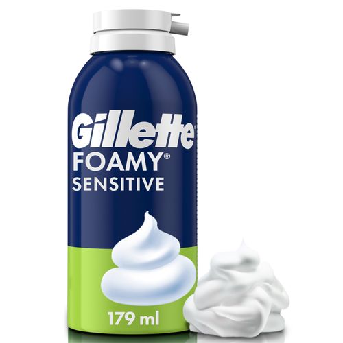 Espuma para rasurar Gillette Foamy Sensitive -179 ml