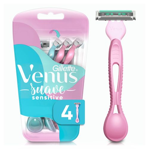 Rasuradora de Mujer Gillette Venus Suave Sensitive -4 Uds