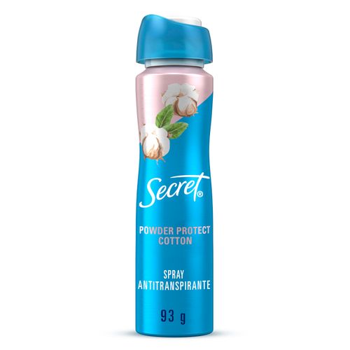 Desodorante Secret Spray Antitranspirante Powder Protect Cotton -93 g