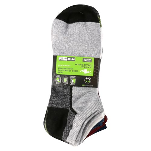 Calcetines Athletic Works para hombres - 6 Pares