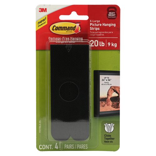 Tiras Velcro Scotch Cuelga Sin Dañar - 4 Uds