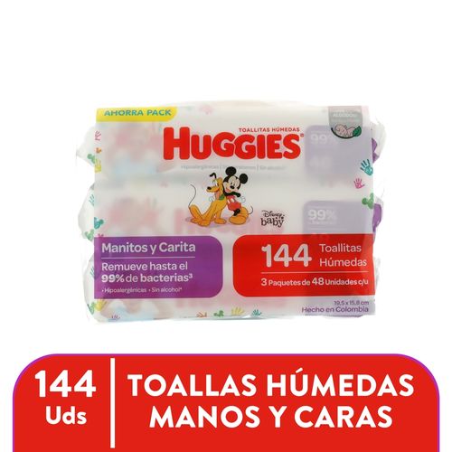 Toalla Humed Hug Man Y Carit Ftop 144 Ea