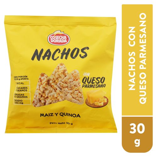 Nachos Cosecha Dorada Maíz Y Quinoa - 30 g