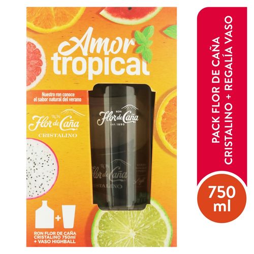 Flor De Cana Cristalino Vaso 750 Ml