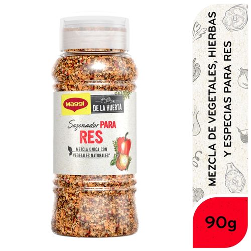 Sazonador Maggi De La Huerta Para Res , Frasco - 90g