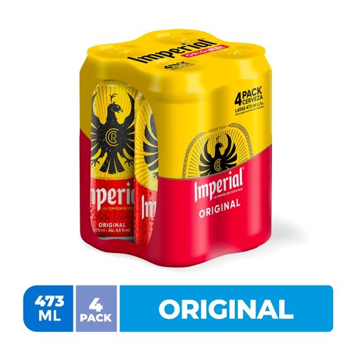 Cerveza Imperial Original Lata 4Pack - 473 ml c/u