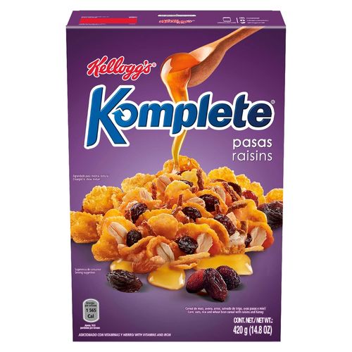 Cereal Komplete Pasas- 420 g