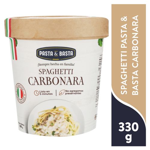 Spaghetti Pasta y Basta Carbonara - 330 g