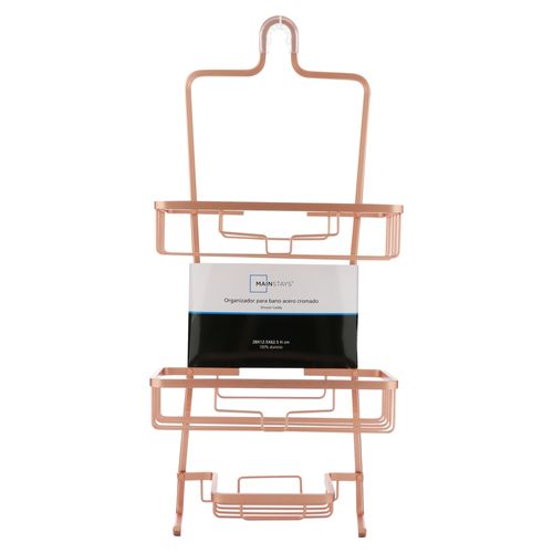 Organizador Mainstays para baño de acero cromado