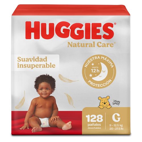 Pañales Huggies Natural Care Etapa 3/G -128 uds