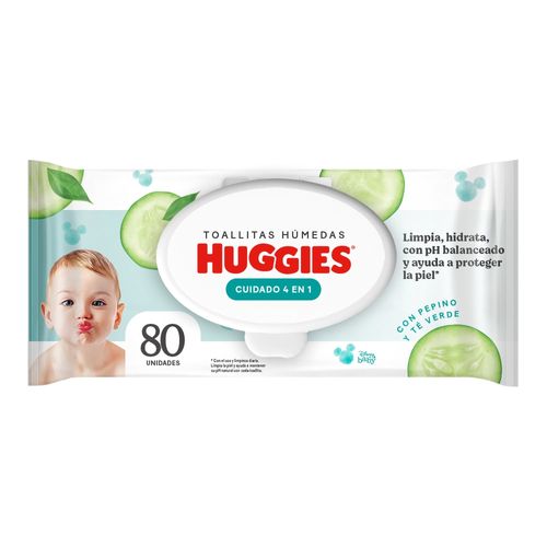Toallas Húmedas Huggies One & Done - 80 Unidades