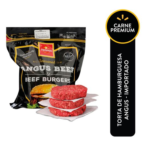 Torta de hamburguesa angus Jensen empacada - 900 g